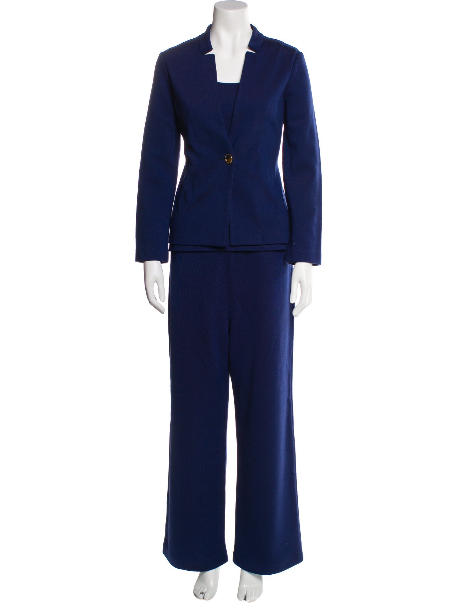 St. John Collection Wool Pant Set
