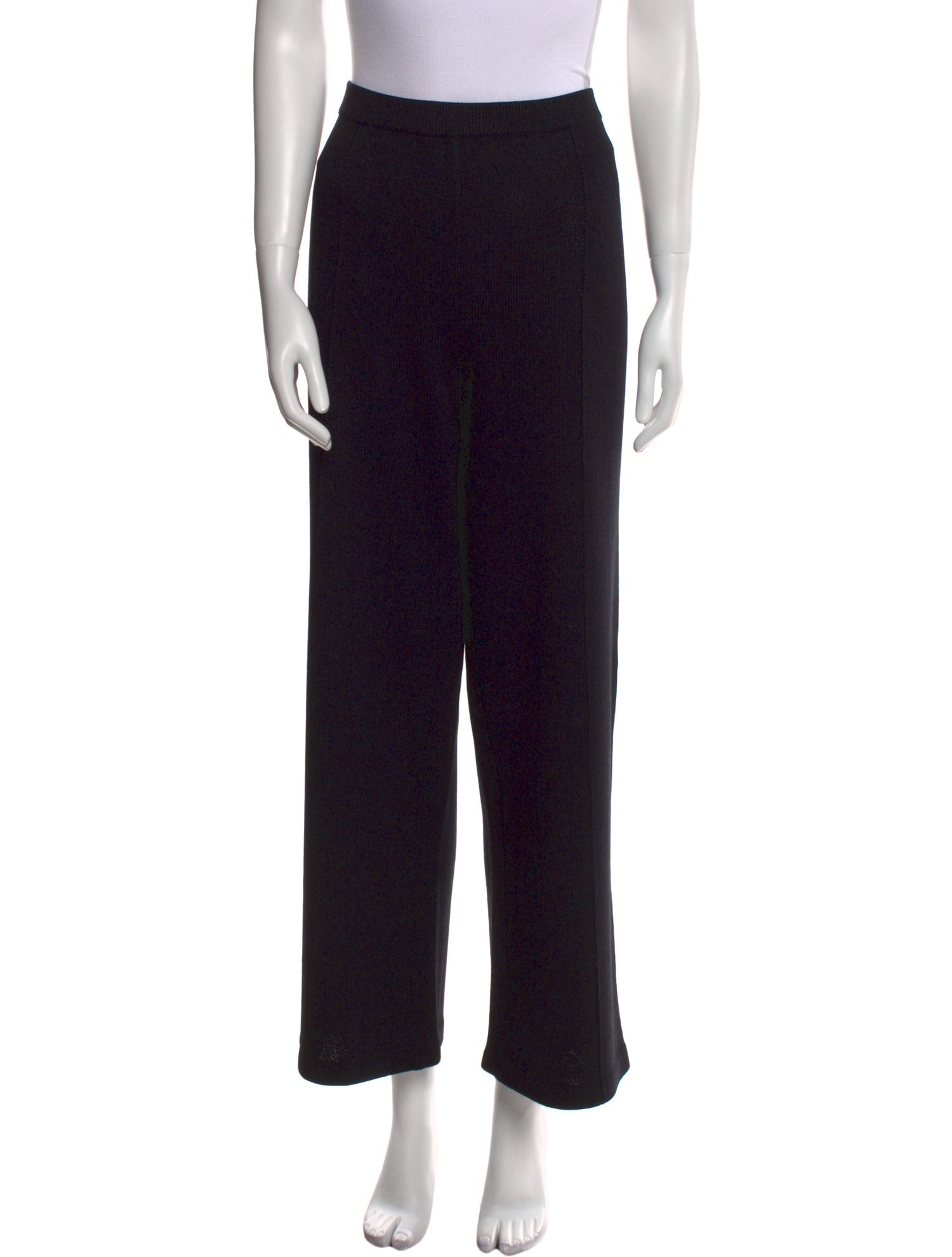 St. John Collection Wool Wide Leg Pants