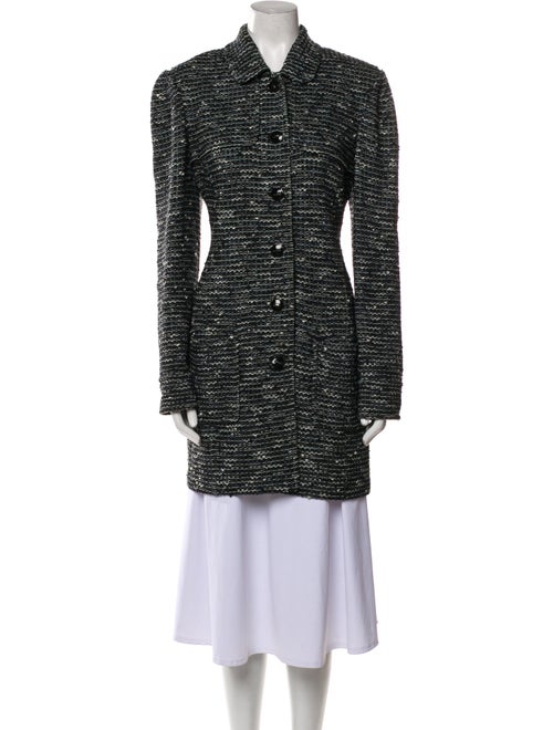 St. John Collection Wool Tweed Pattern Coat