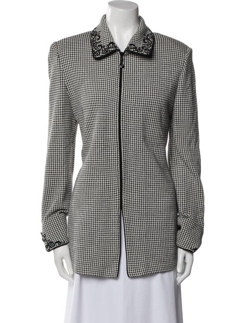 St. John Collection Houndstooth Print Jacket
