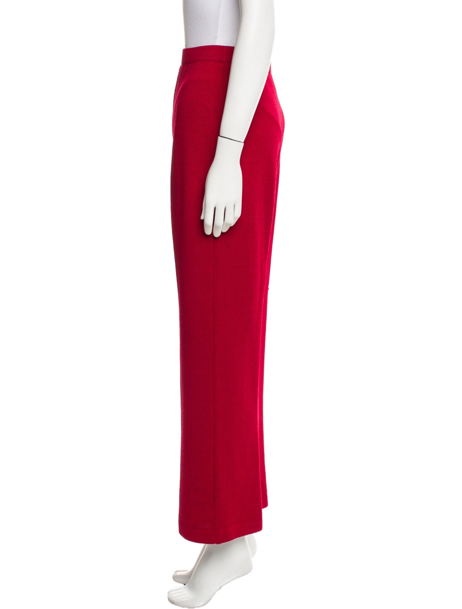 St. John Collection Wool Wide Leg Pants