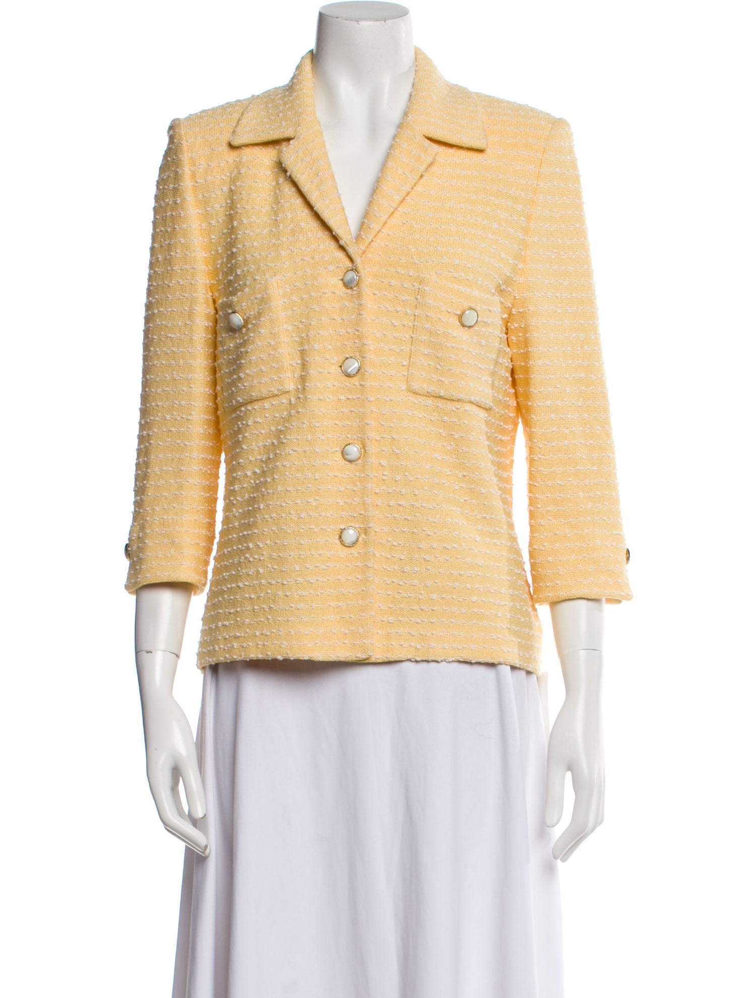 St. John Collection Tweed Pattern Blazer