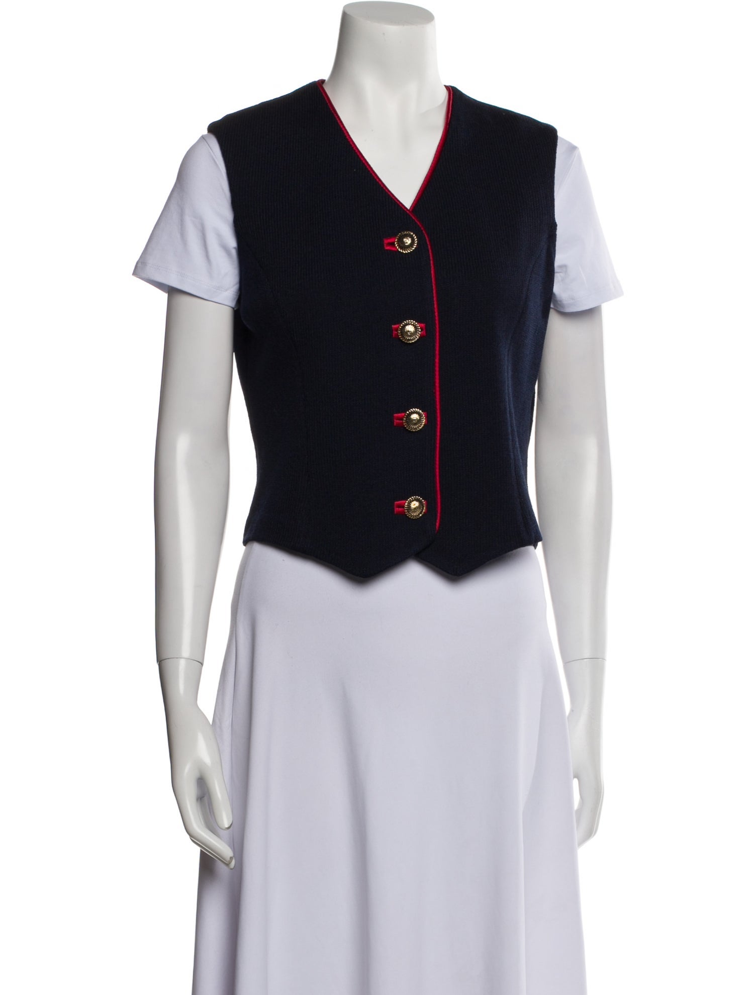 St. John Collection Wool Vest