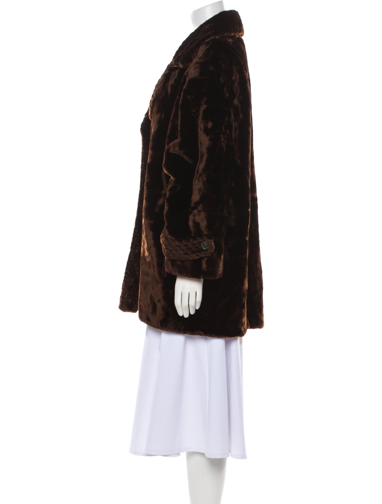 St. John Collection Faux Fur Coat