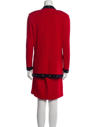 St. John Collection Studded Accents Skirt Set