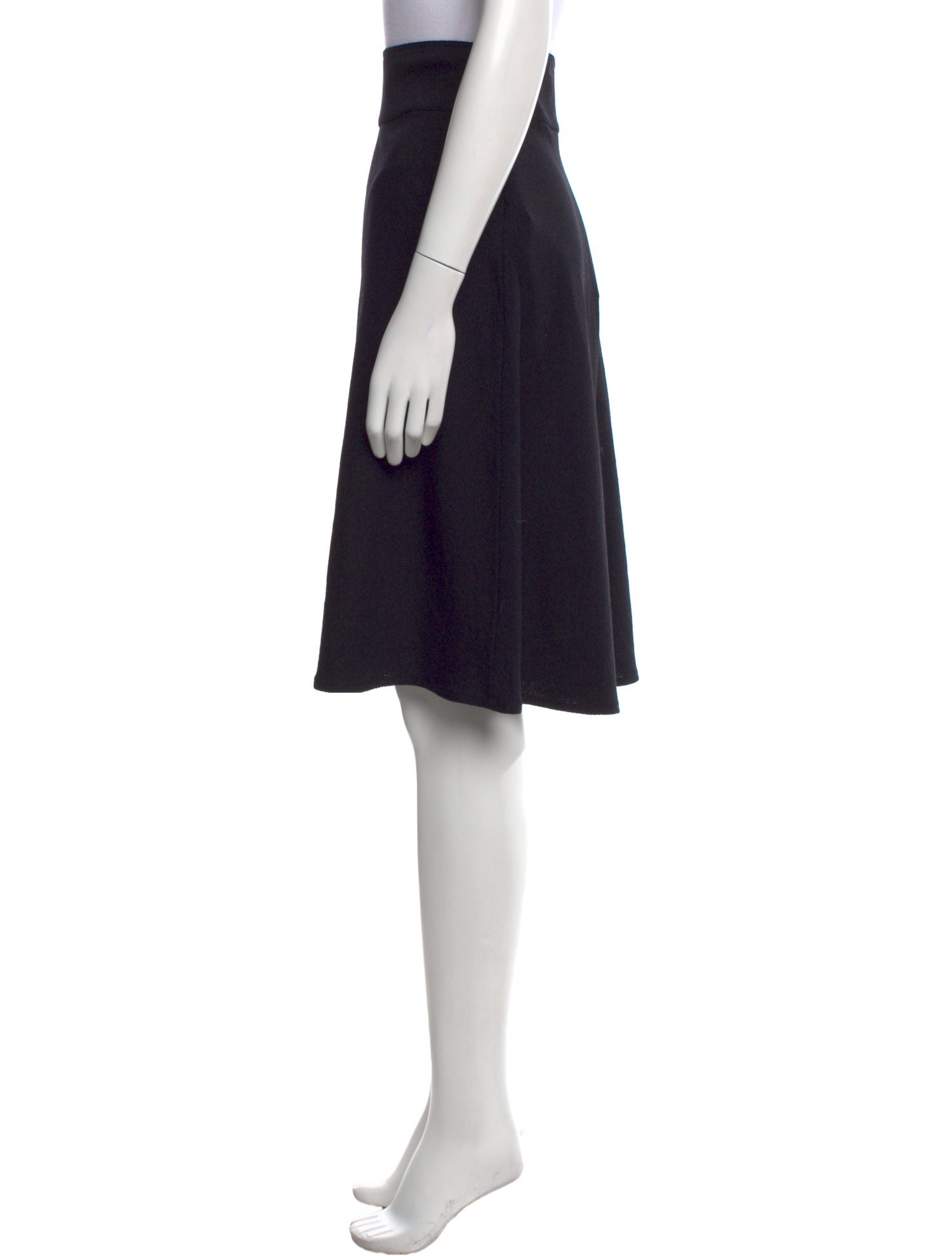 St. John Collection Ruffle Embellishment Knee-Length Skirt