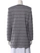 St. John Collection Striped Open Front Sweater
