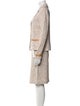 St. John Collection Linen Tweed Pattern Skirt Suit