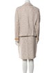 St. John Collection Linen Tweed Pattern Skirt Suit