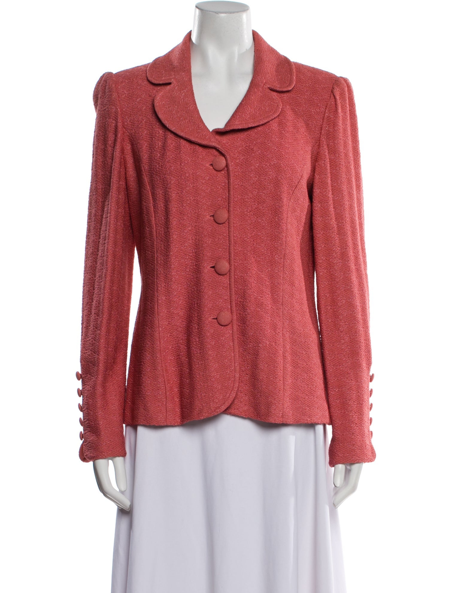 St. John Collection Wool Tweed Pattern Evening Jacket