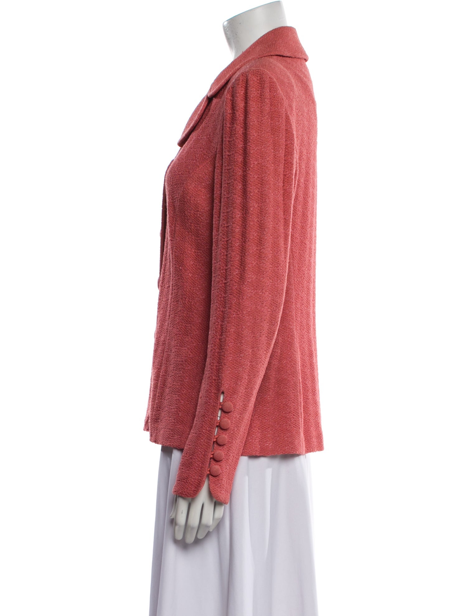 St. John Collection Wool Tweed Pattern Evening Jacket