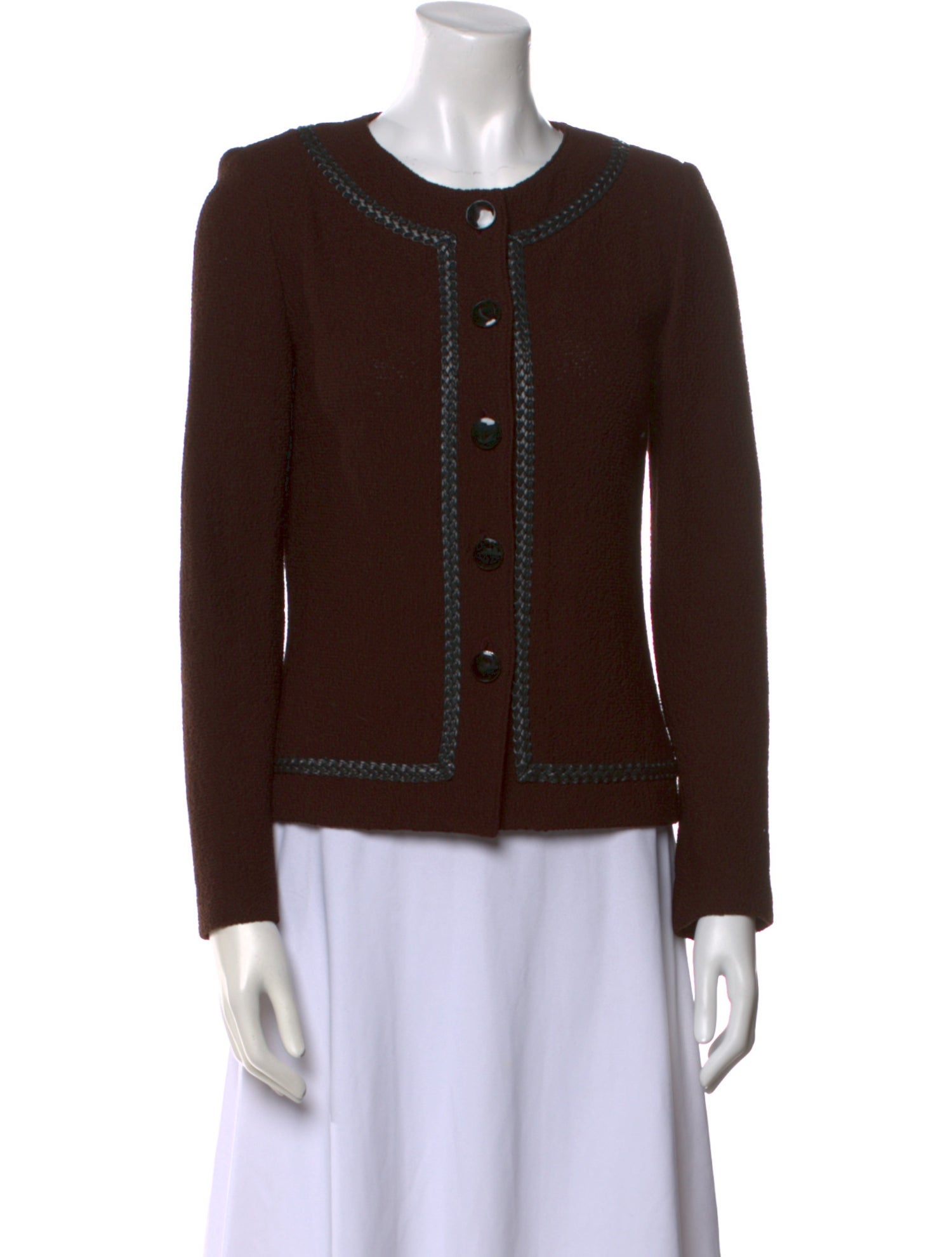 St. John Collection Wool Crew Neck Sweatshirt