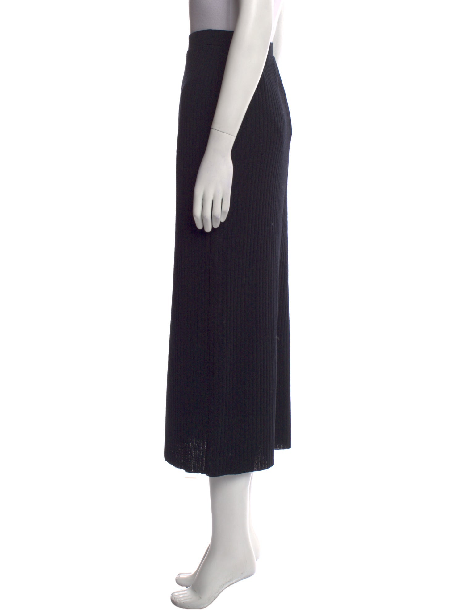 St. John Collection Pleated Accents Midi Length Skirt