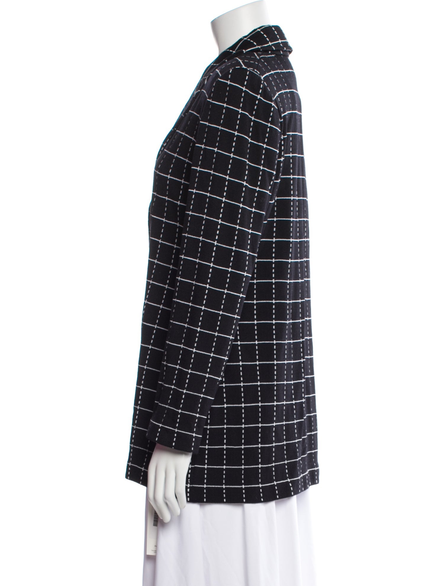 St. John Collection Plaid Print Blazer