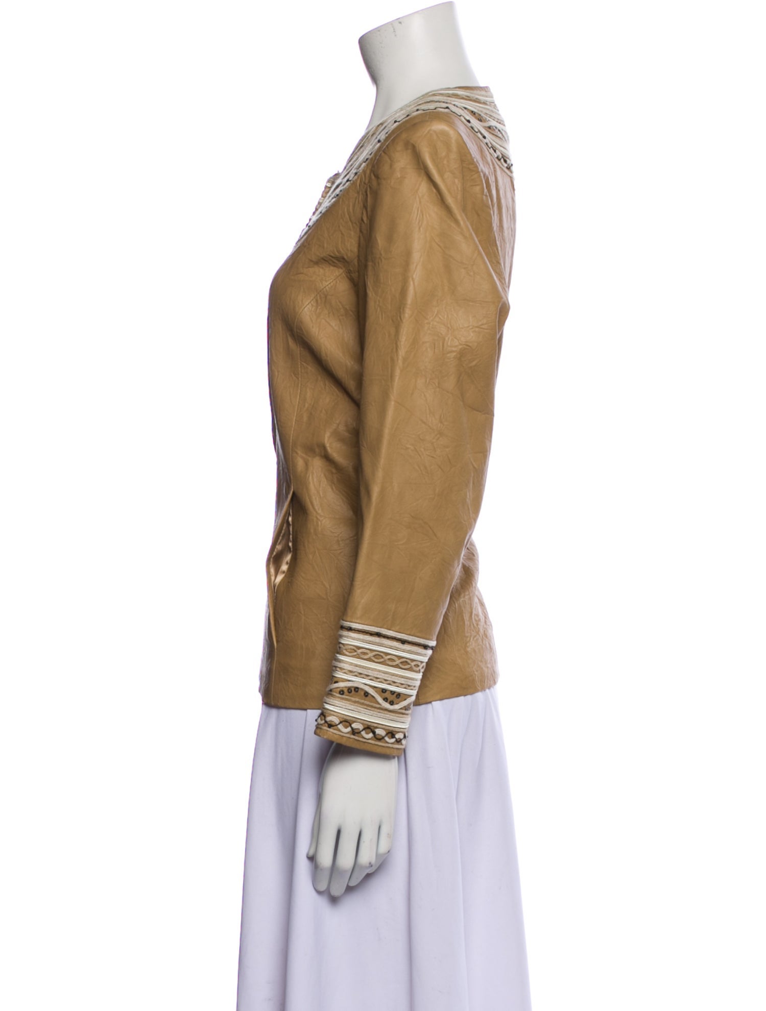 St. John Collection Leather Jacket