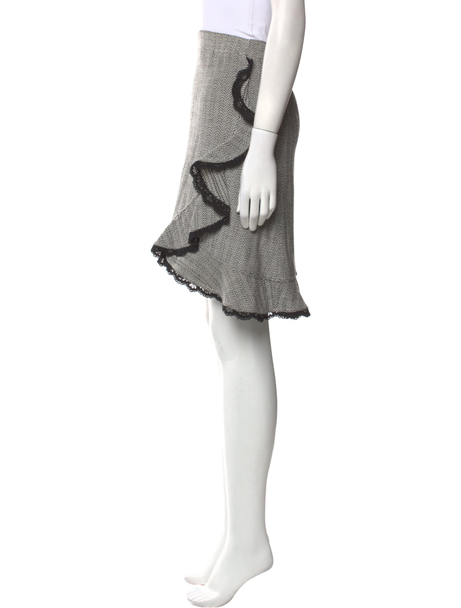 St. John Collection Printed Knee-Length Skirt