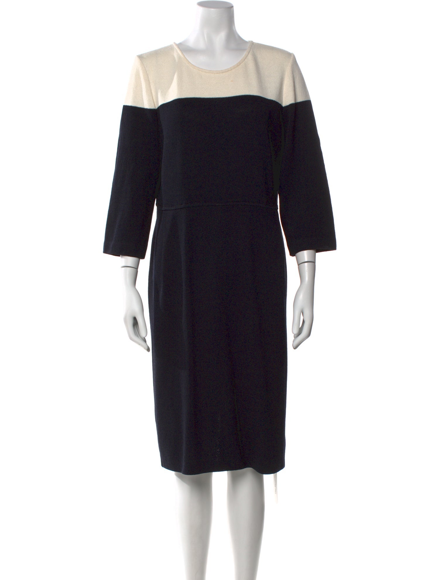 St. John Collection Wool Midi Length Dress