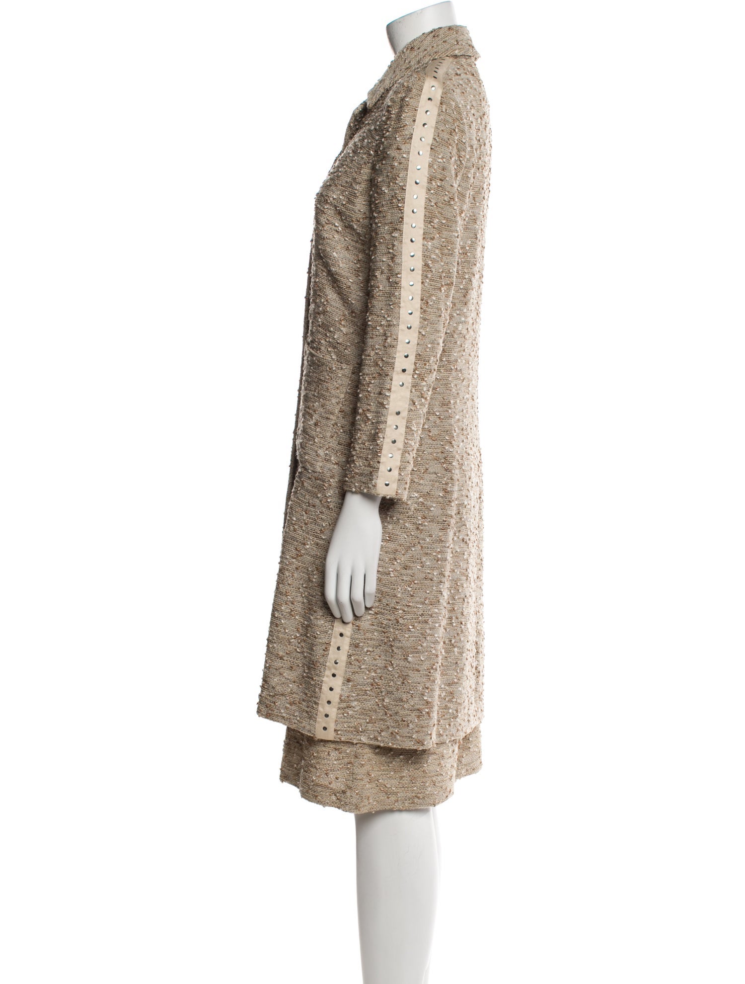 St. John Collection Tweed Pattern Skirt Set