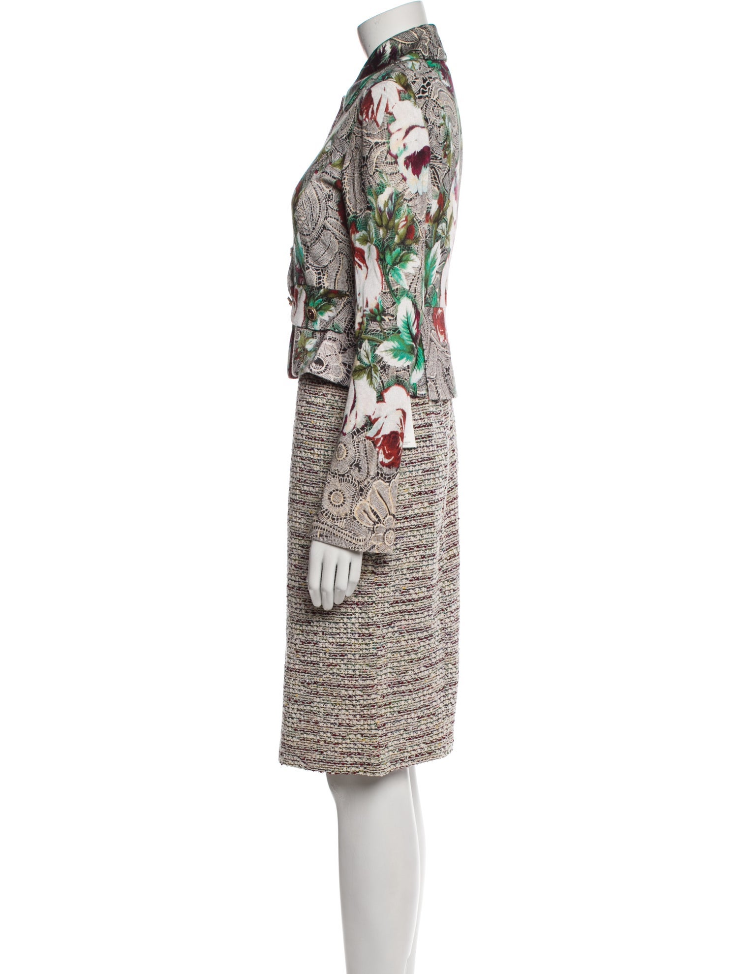 St. John Collection Printed Dress Set