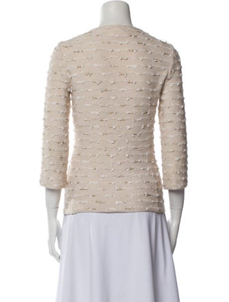 St. John Collection Wool Tweed Pattern Jacket