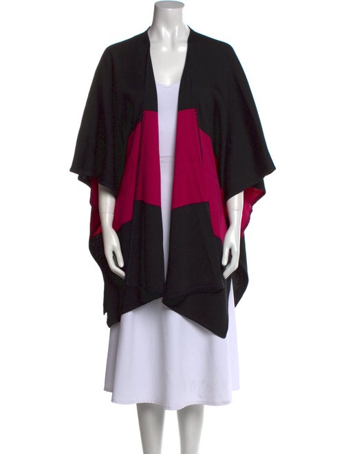 St. John Collection Colorblock Pattern V-Neck Sweater