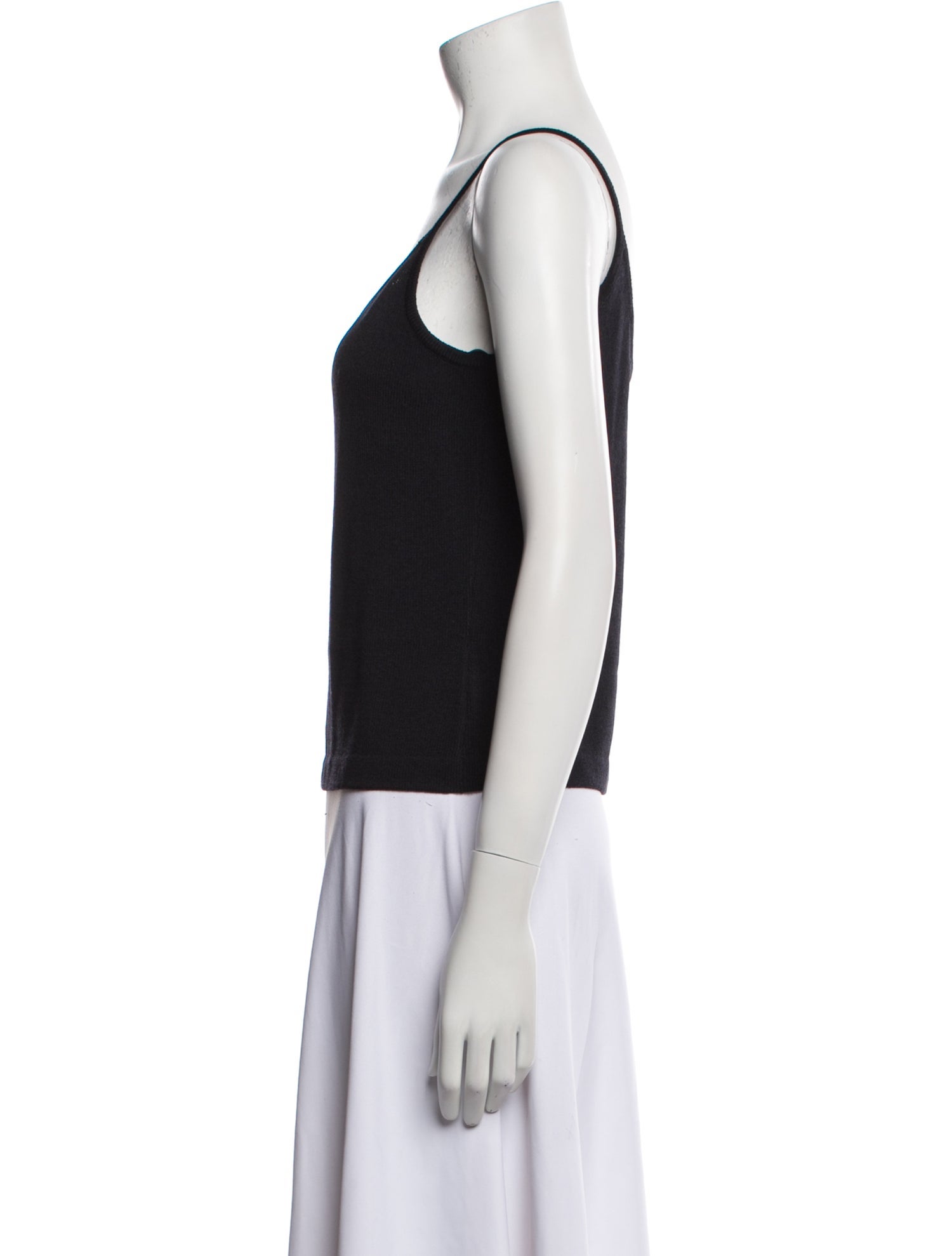 St. John Collection Wool V-Neck Top