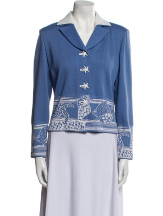 St. John Collection Printed Blazer