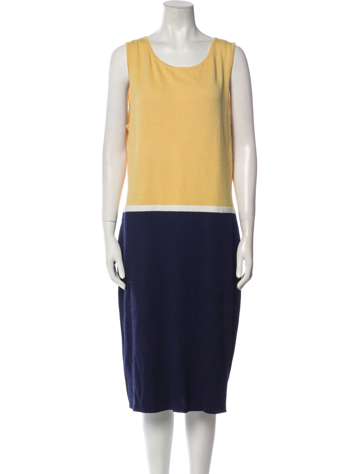 St. John Collection Wool Midi Length Dress