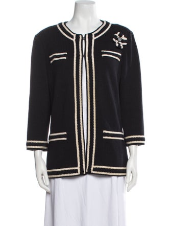 St. John Collection Striped Coat