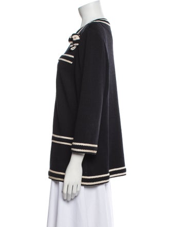 St. John Collection Striped Coat