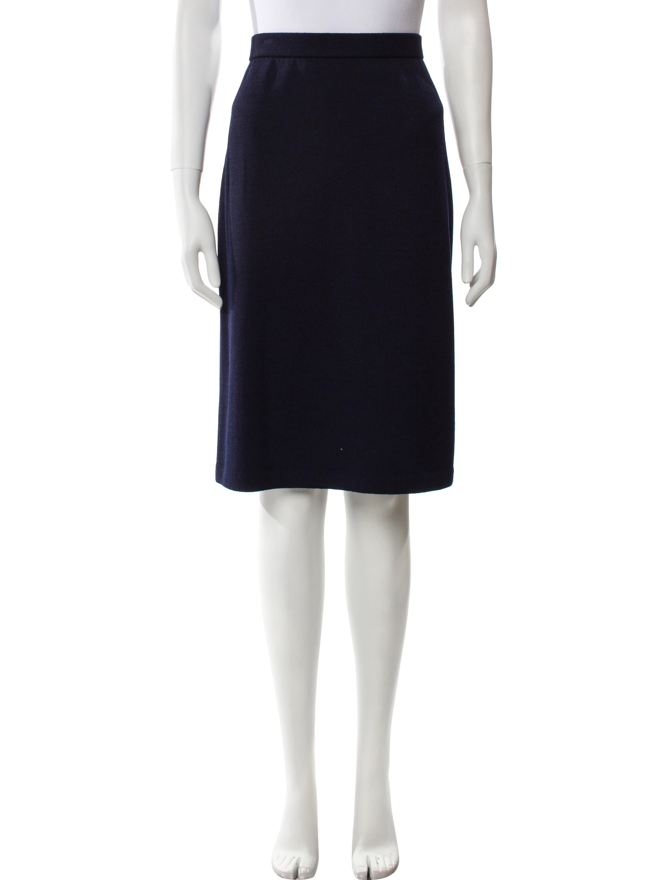 St. John Collection Wool Knee-Length Skirt