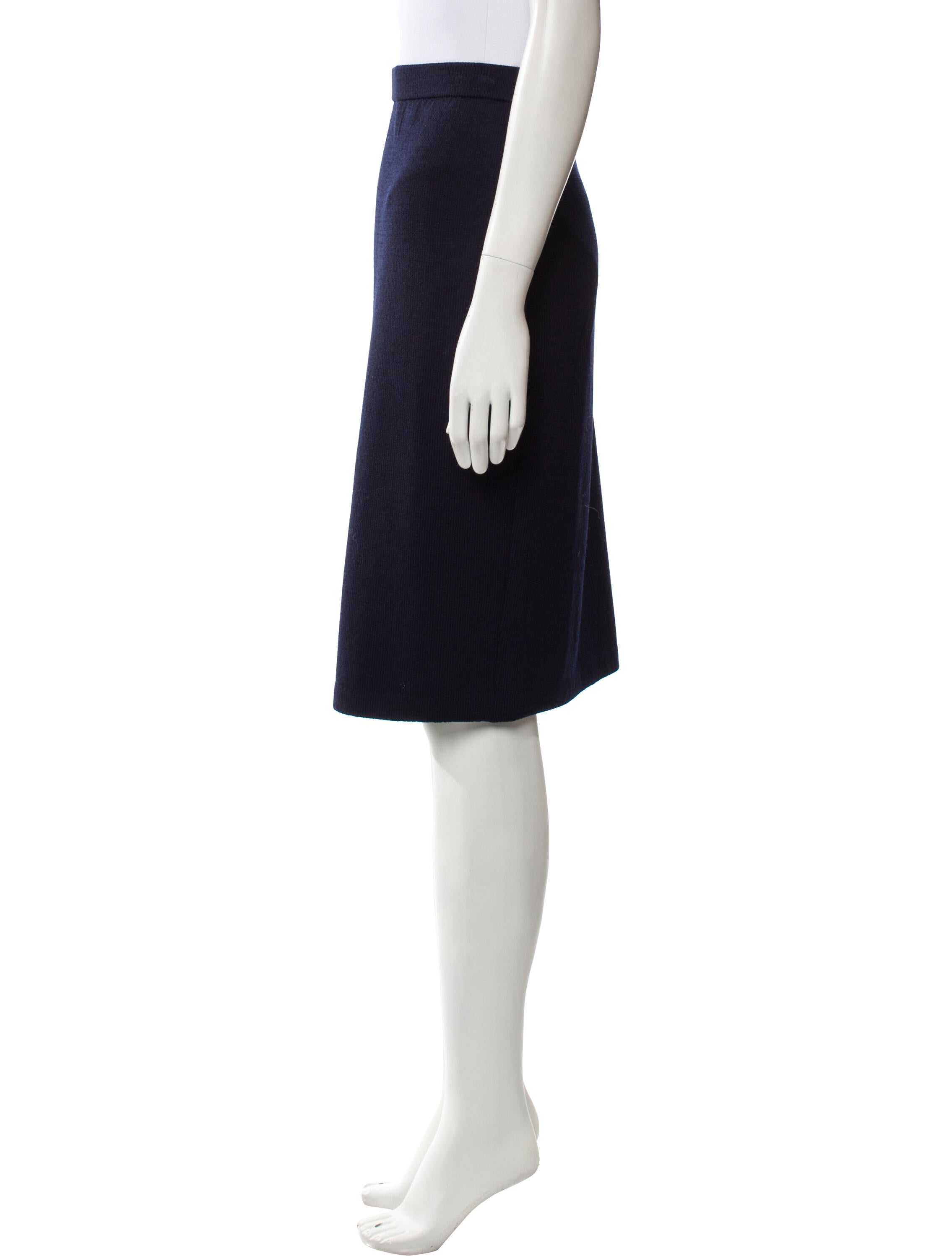 St. John Collection Wool Knee-Length Skirt