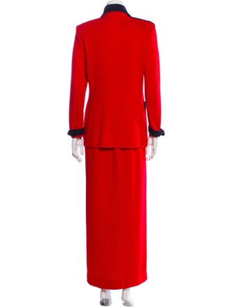 St. John Collection Colorblock Pattern Skirt Set