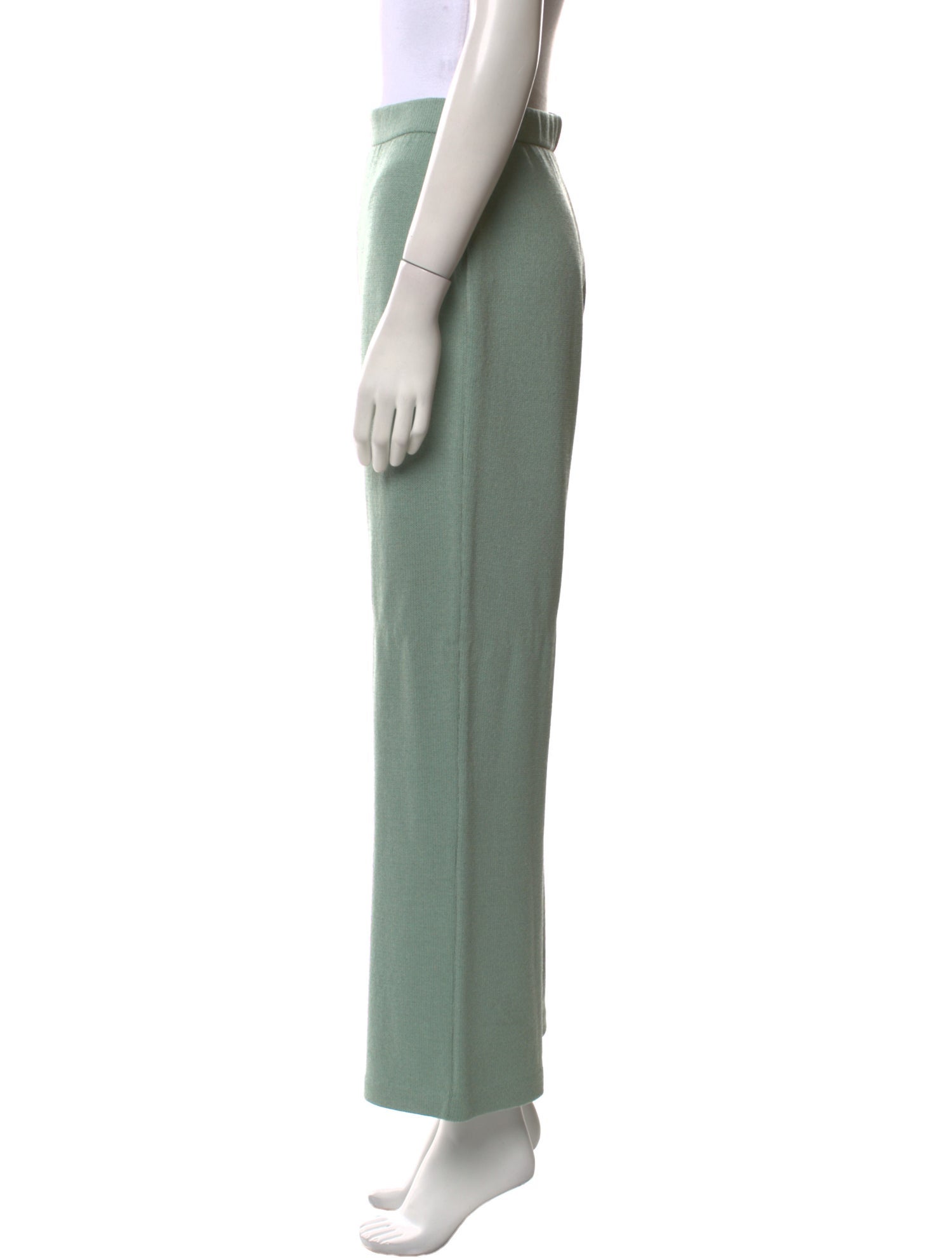 St. John Collection Wool Wide Leg Pants