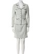 St. John Collection Tweed Pattern Skirt Suit