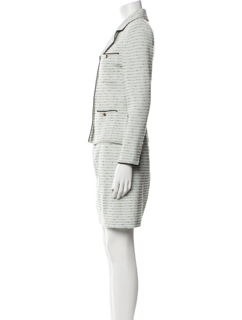 St. John Collection Tweed Pattern Skirt Suit