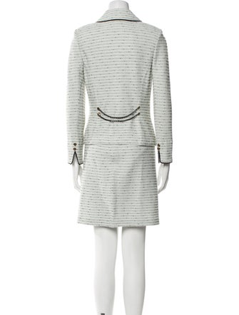 St. John Collection Tweed Pattern Skirt Suit
