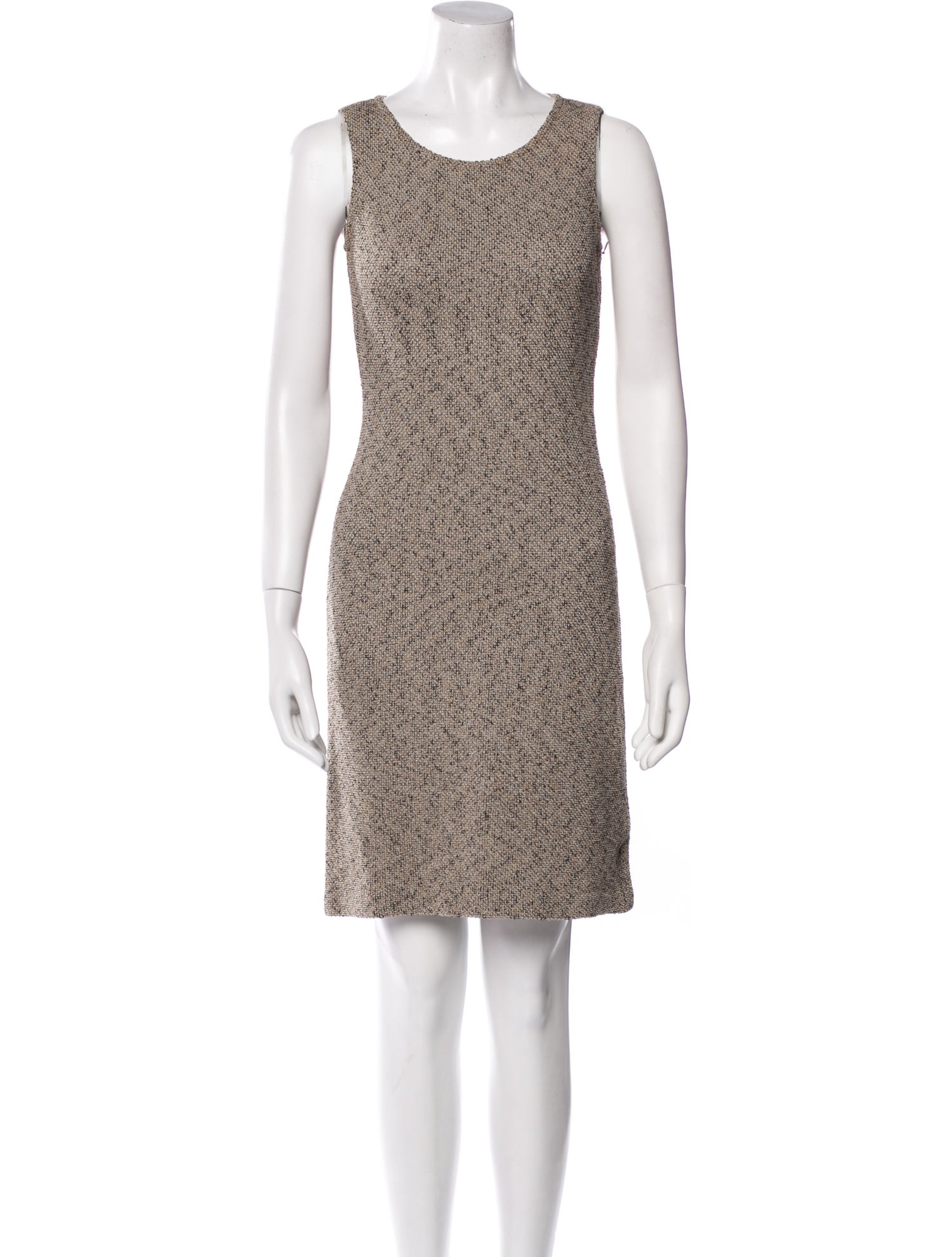 St. John Collection Scoop Neck Mini Dress