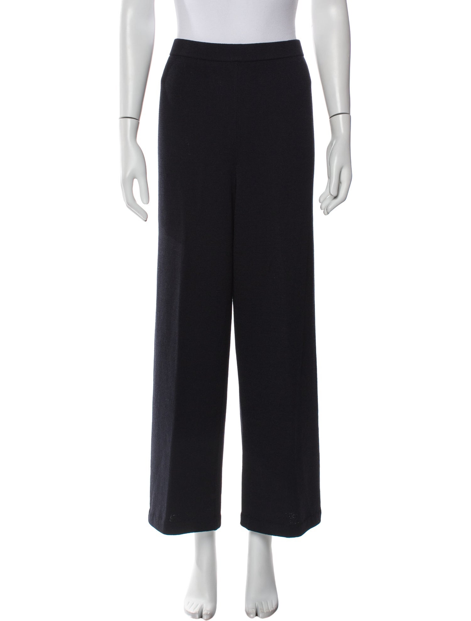 St. John Collection Wool Wide Leg Pants