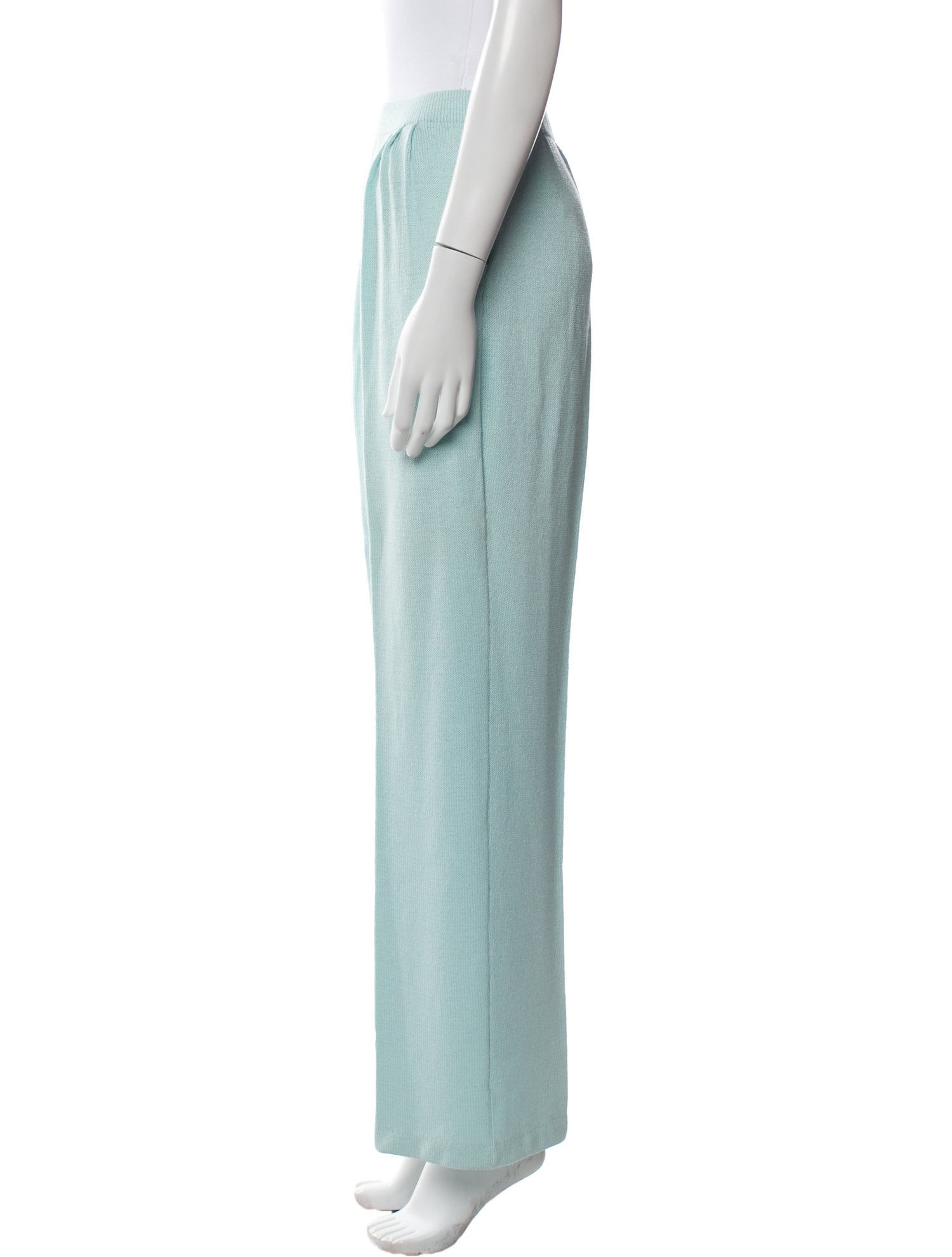 St. John Collection Wool Wide Leg Pants