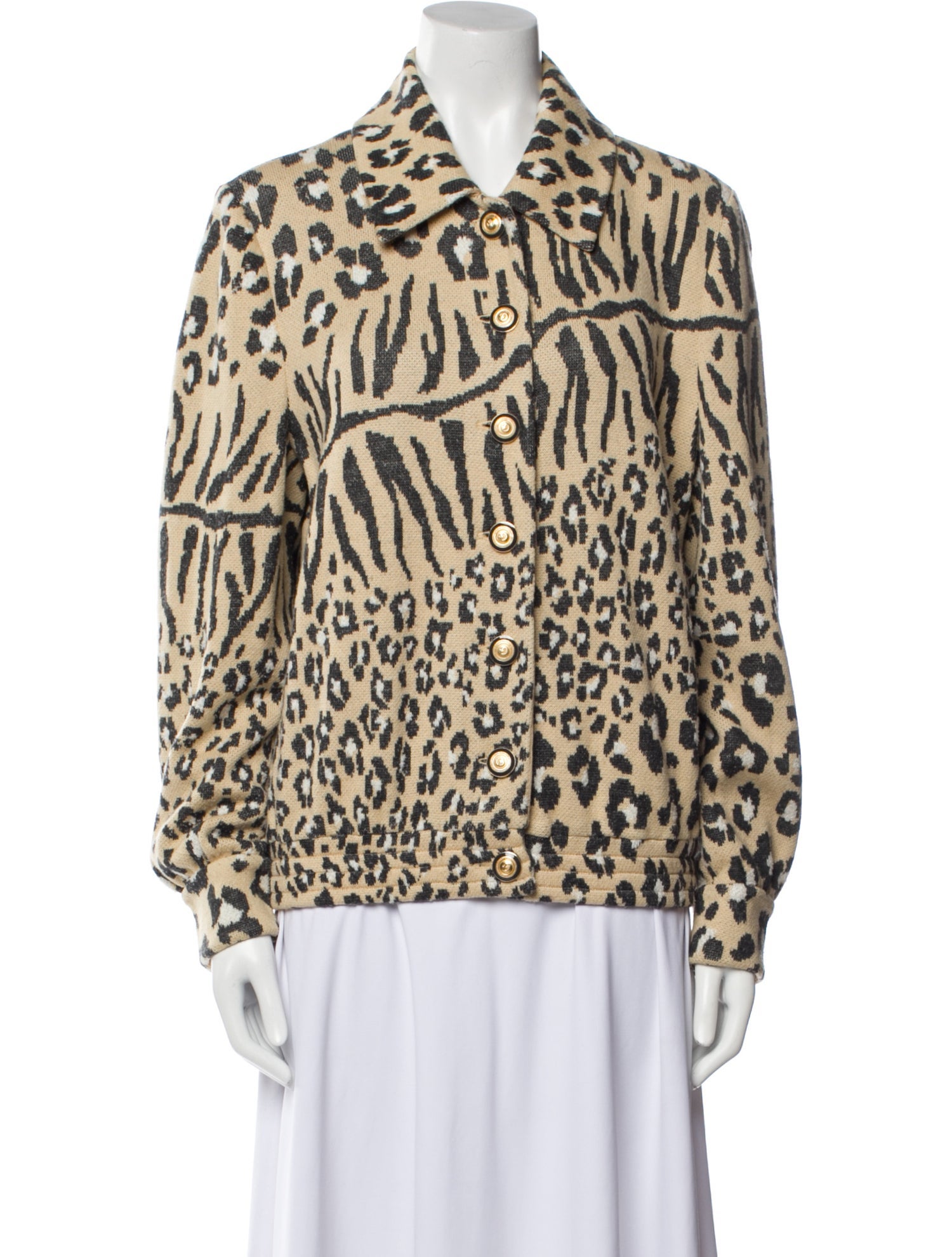 St. John Collection Animal Print Jacket