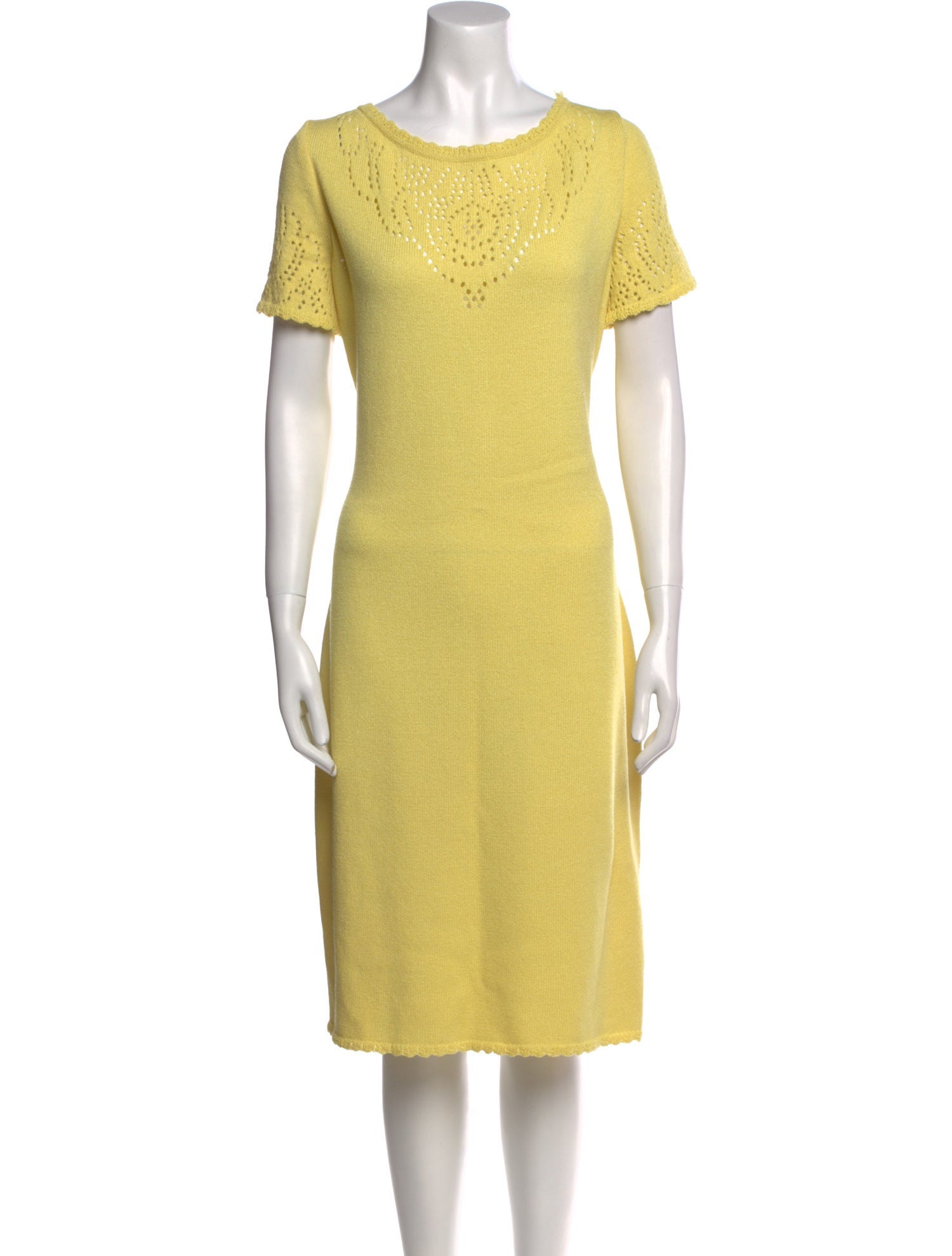 St. John Collection Wool Midi Length Dress