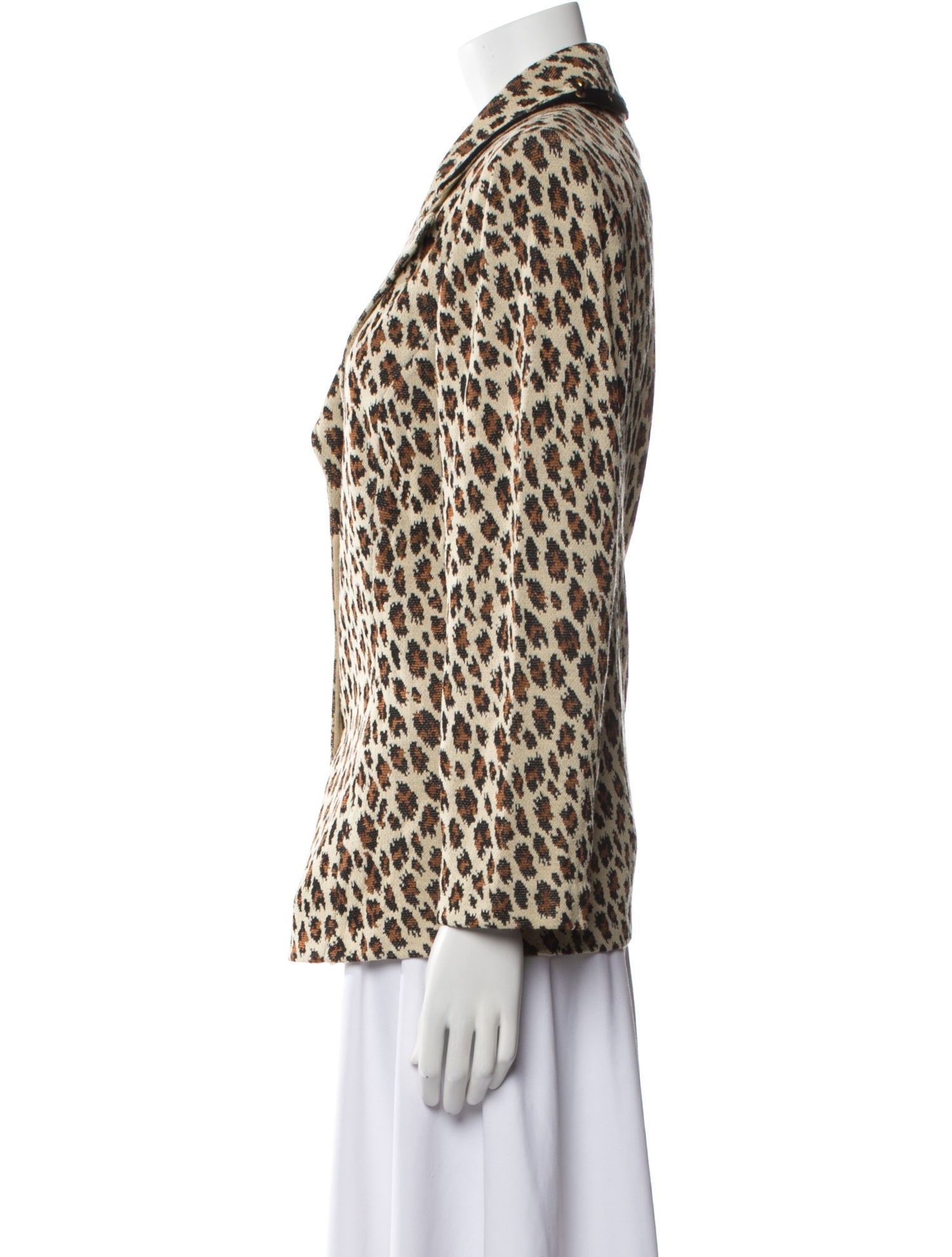 St. John Collection Animal Print Blazer