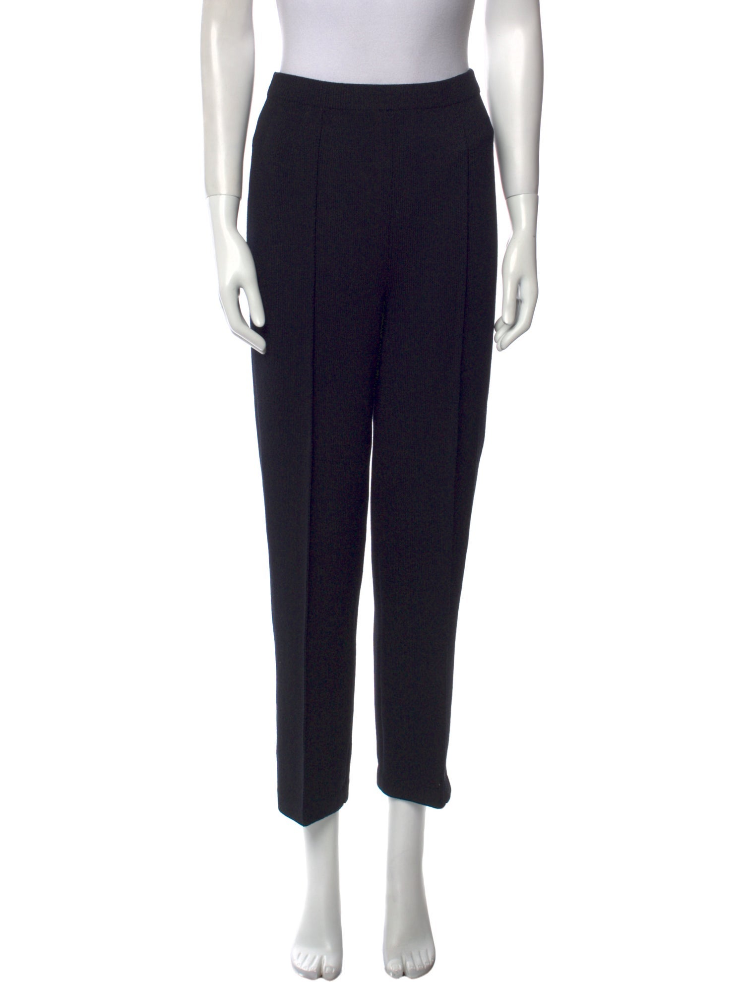 St. John Collection Wool Straight Leg Pants