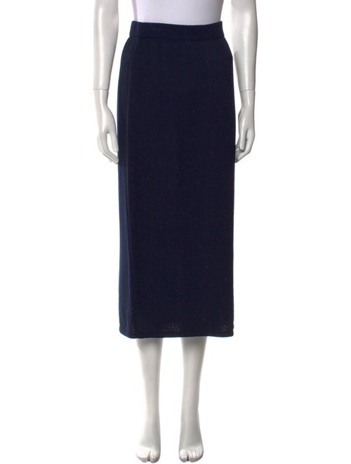 St. John Collection Wool Midi Length Skirt