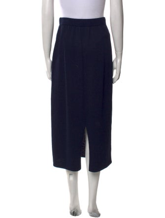 St. John Collection Wool Midi Length Skirt