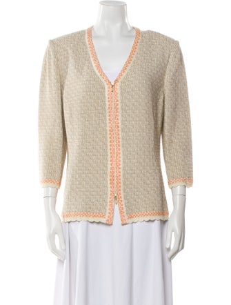 St. John Collection Wool Tweed Pattern Evening Jacket