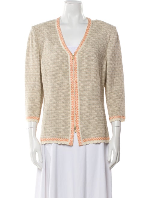 St. John Collection Wool Tweed Pattern Evening Jacket