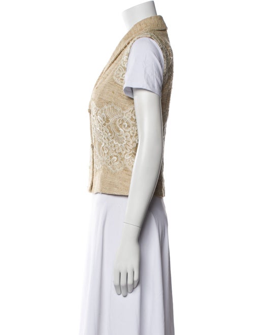 St. John Couture Lace Pattern Vest