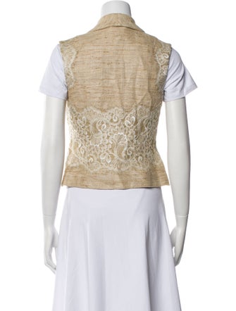 St. John Couture Lace Pattern Vest